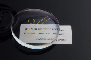 Multifocal Progressive Lenses Blanks , Anti Blue Ray 1.56 Optical Lens Blanks