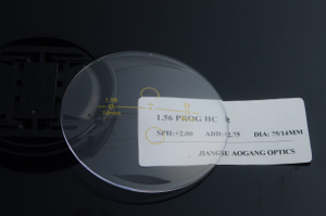 1.56 progressive HMC Hard multi coating mutifocal vision Optical Lens Blanks