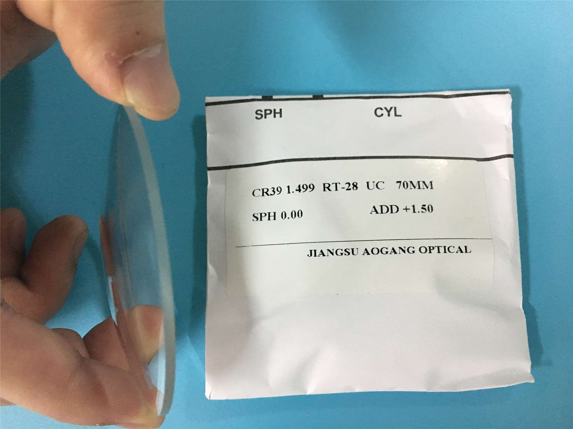 UC Prescription Round Top Bifocal Lens Clear Vison 1.499 Refractive Index