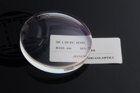 Semi Finished Optical Polycarbonate Lens Blanks 1.59 Index AR Coating