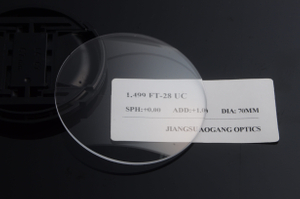 White 1.499 Index Flat Top Bifocal Lenses Without Coating CR39 Material