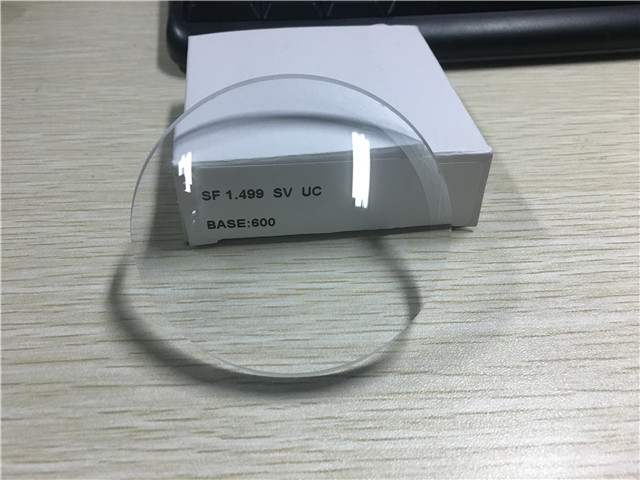 Durable Uncoating Semi Finished Lens Blanks CR39 1.499 Index Single Vision