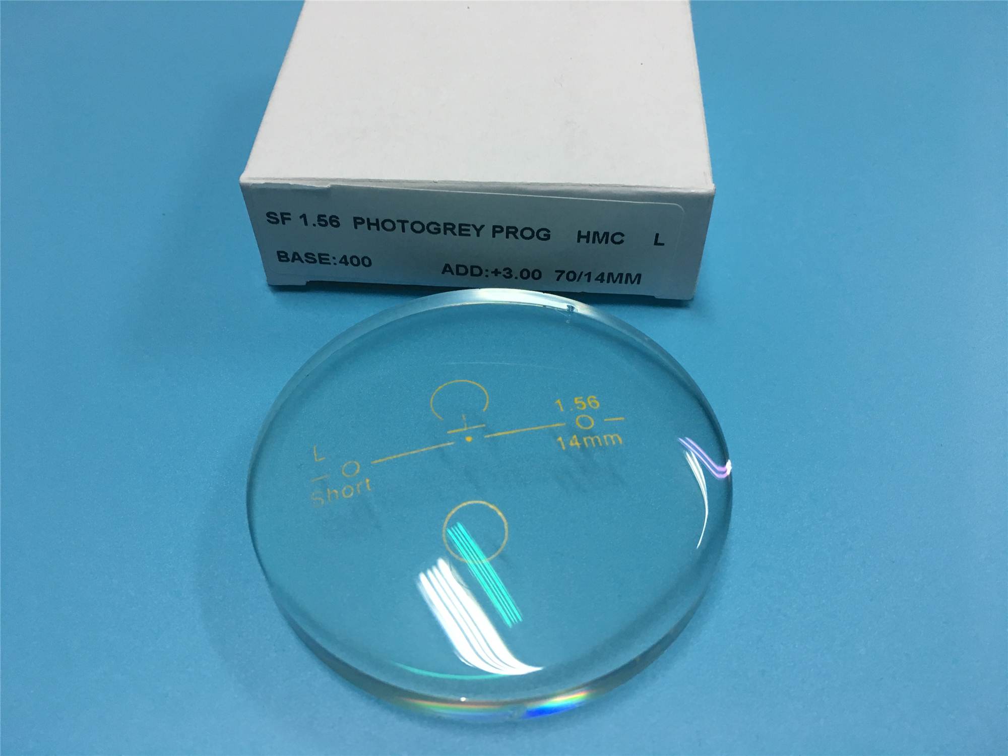 SF 1.56 Photochromic Progressive HMC Semi Finished Lens Blanks For Far