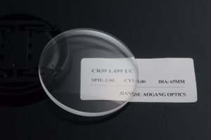 CR39 1.499 Single Vision Uncoated Prescription In Optical Lenses For Eyeglasses