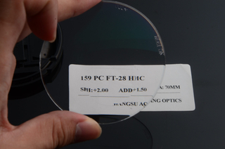 High quality 1.59 PC polycarbonate HMC AR coating flat top bifocal ophthalmic lens