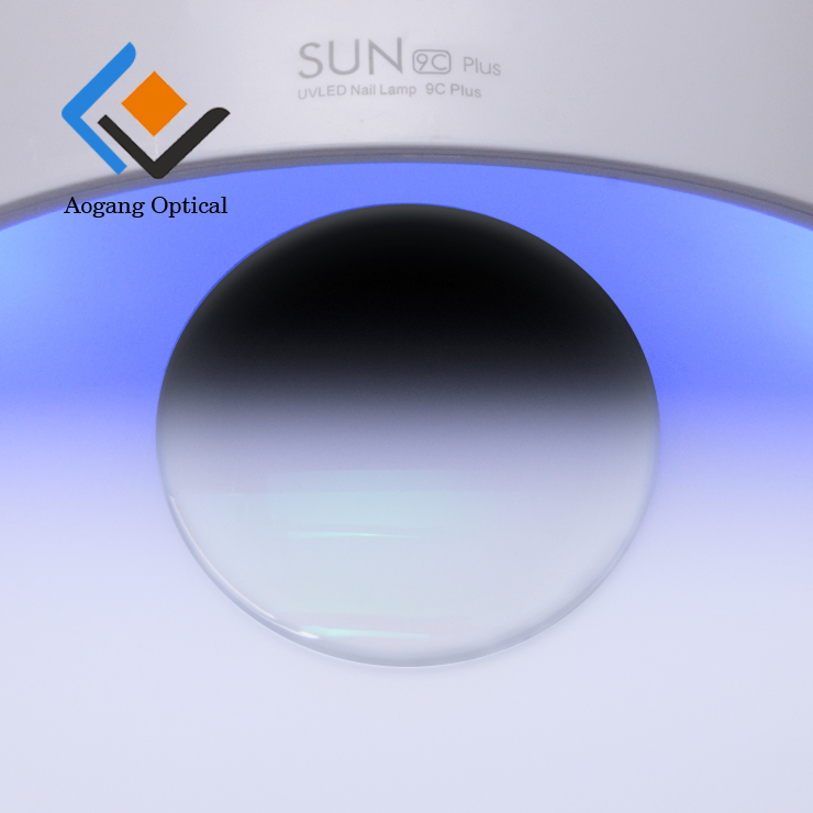 wholesale ophthalmic lenses CR39 1.56 photochromic photo grey PGX optical lens suppliers