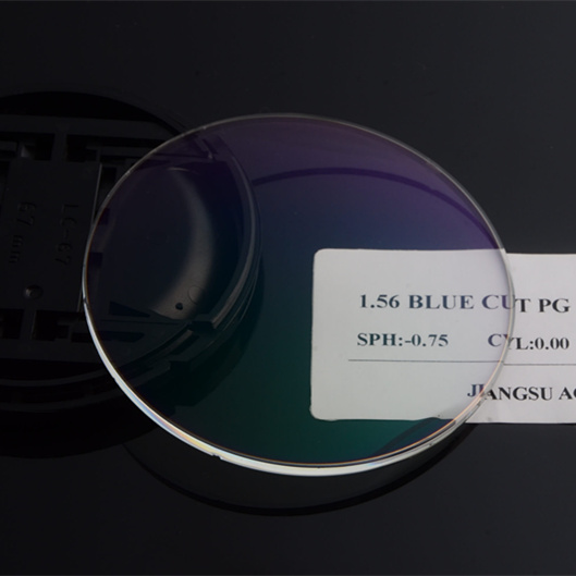 High quality 1.56 photochromic lenses anti blue light single vision ophthalmic lenses
